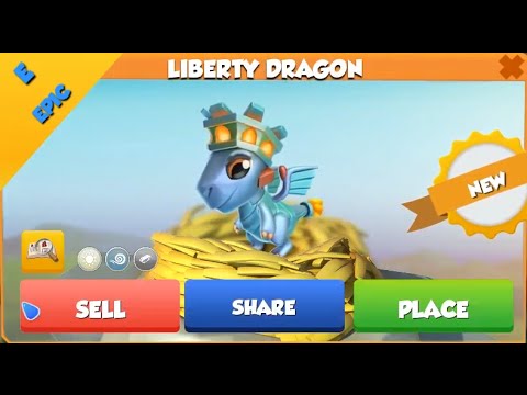 ❤  EPIC LIBERTY Dragon hatched. Dragon Mania Legends. Дракон Свобода вылупился. Легенды дракономании