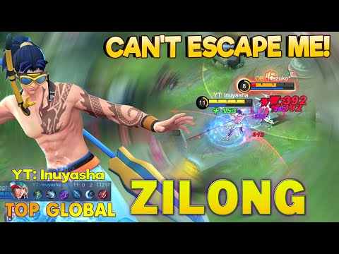 Zilong Unstoppable Brutal DMG! Top Global Zilong by YT: Inuyasha ~ MLBB