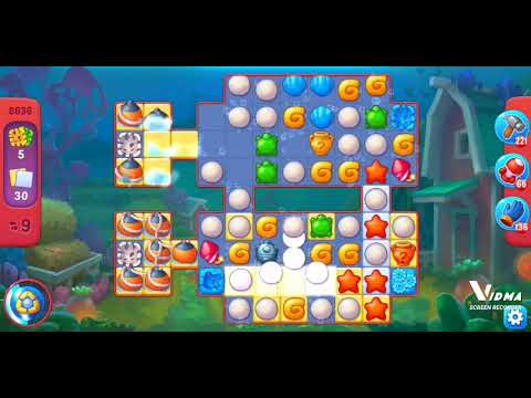 Fishdom. 8636 hard level no boosters and diamonds. 17 moves