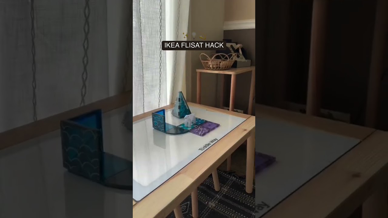 IKEA Flisat Table Hack: Turn It Into a Light Table for Kids! ✨