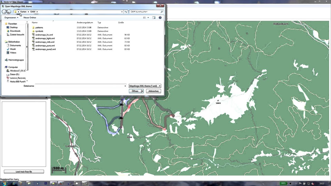 Vectorial Map Mapsforge Vector Map Viewer for Windows and MacOS