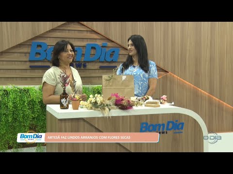 Artesã faz lindos arranjos com flores secas 10 08 2022