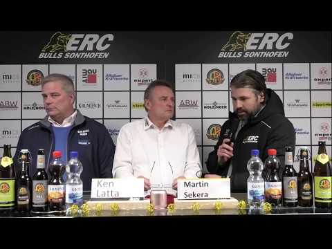 ERC Sonthofen | Pressekonferenz Bulls vs. Blue Devils Weiden