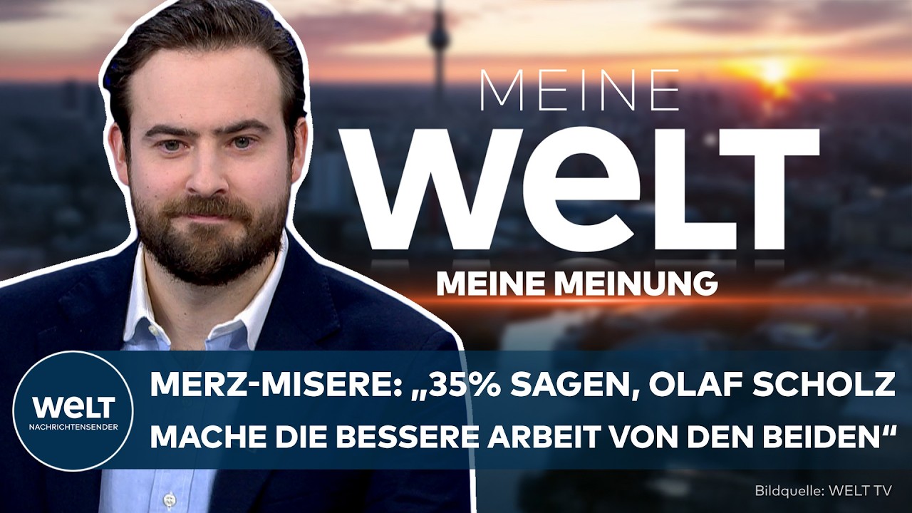 DEUTSCHLAND – MERZ-MISERE: „35% sagen, Olaf Scholz mache die bessere Arbeit von den beiden“