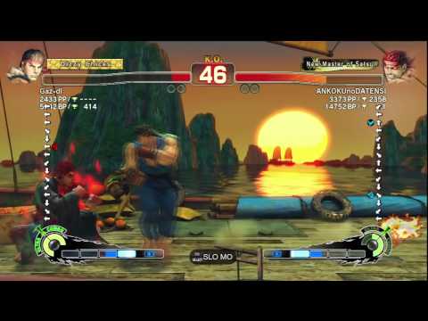 pikotan525 [Dee Jay] vs. yukimimochi [Adon] - Gaz-dl [Ryu] vs. ANKOKUnoDATENSI [Evil Ryu]