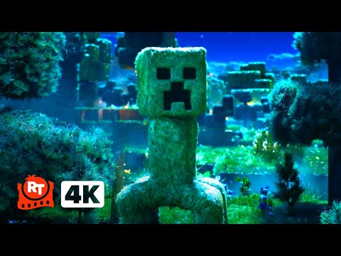 A Minecraft Movie (2025) 4K - CREEPER!!! | Movieclips