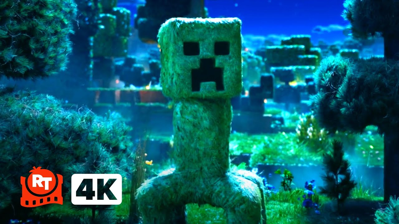 A Minecraft Movie (2025) 4K - CREEPER!!! | Movieclips