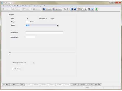 Kapitel 4: Inventurdaten in der DdD Cowis pos eingeben / DdD COWIS – Warenwirtschaft, Kassensoftware