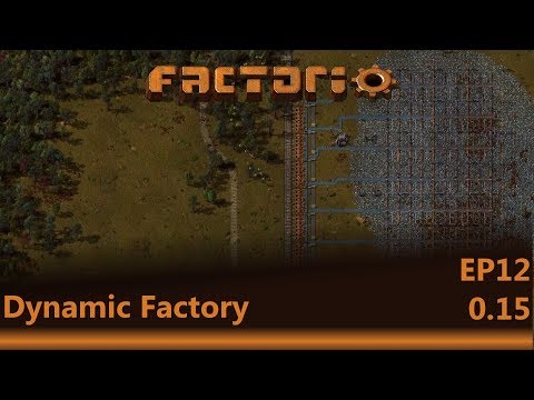 Factorio : Dynamic Factory Lets Play EP12 - The first train