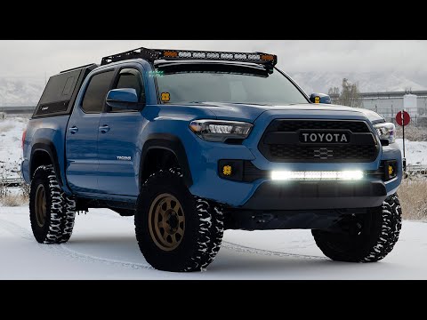 Tacoma Hidden LED Lower Bumper Light Install | Review | Light Output Test - Cali Raised 2016+ Tacoma