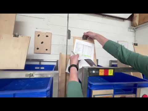 Blue trolley parts process