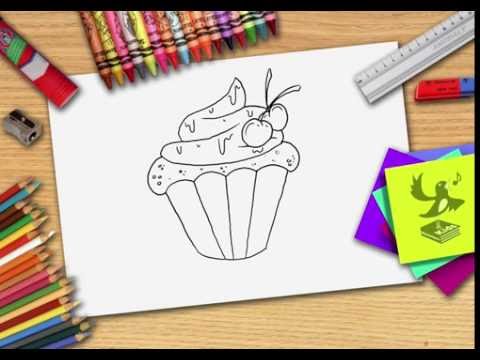 Hoe teken je een cupcake? Zelf cupcakes leren tekenen