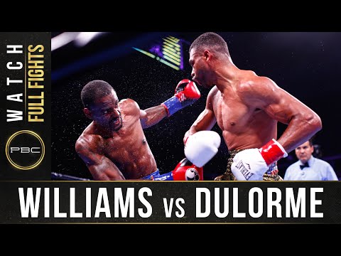 Williams vs Durlorme Full Fight: September 21, 2019 - PBC on FS1