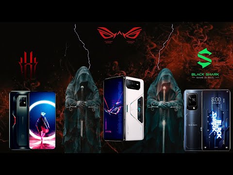Nubia Red Magic 7 Pro  vs Asus ROG Phone 6 Pro  vs Black Shark 5 Pro  #technology  #gamers