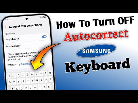 How to disable autocorrect in SAMSUNG Keyboard | Turn off Autocorrect on SAMSUNG Device