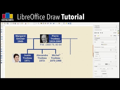 How I make my family tree charts | LibreOffice Draw Tutorial