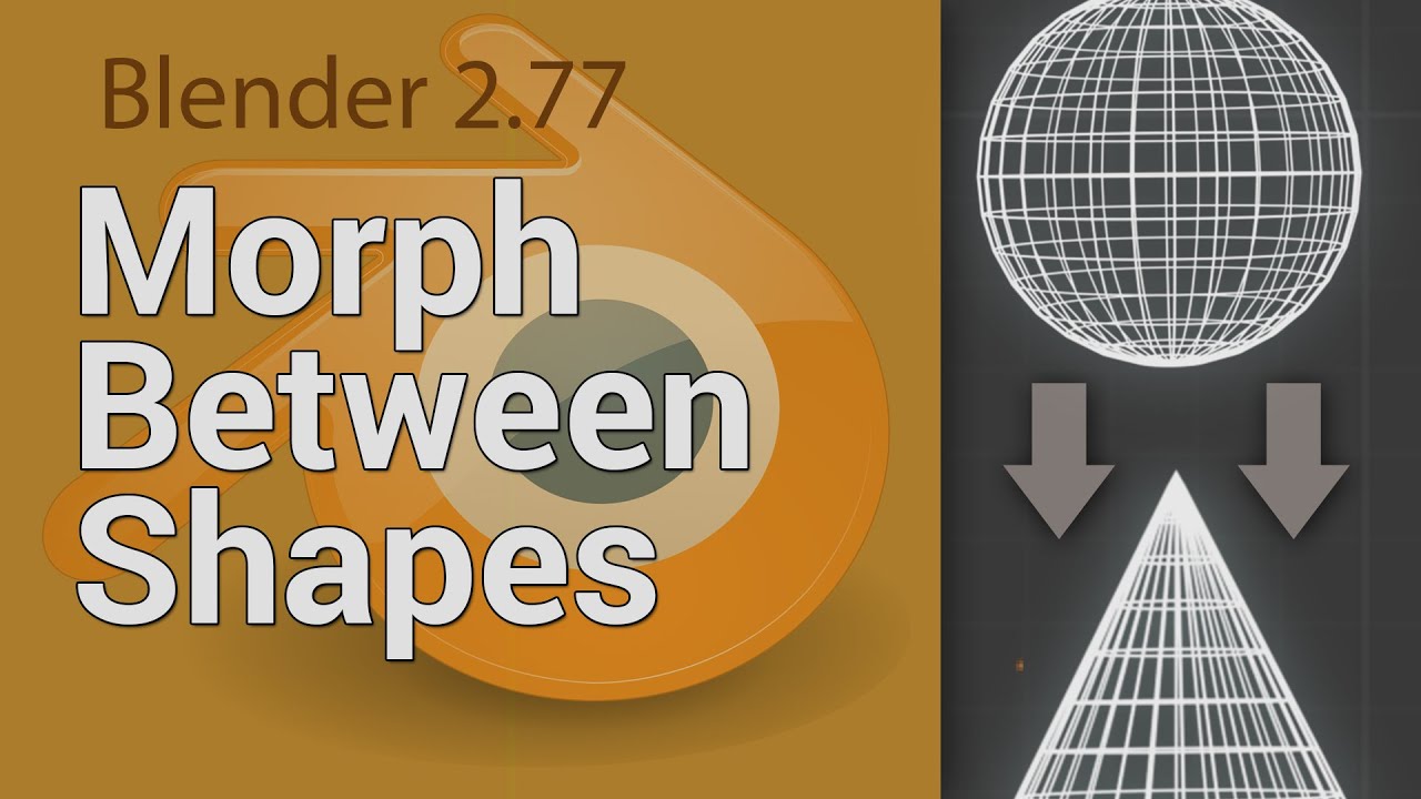 Morph between two shapes in Blender - YouTube