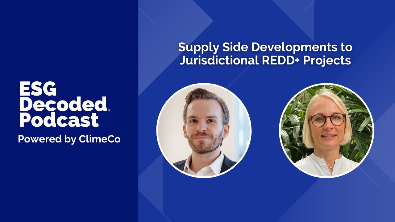 Supply Side Developments to Jurisdictional REDD+ Projects | ESG Decoded Podcast #151