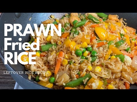 HOW TO make Prawn Fried Rice using LEFTOVER BOILED RICE | ZERO-FOOD-WASTE
