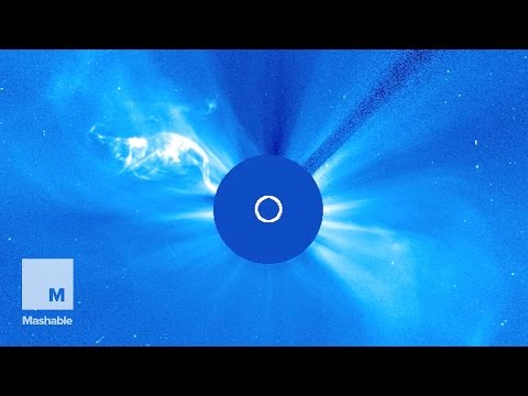 See the Sun erupt with a huge burst of plasma | Mashable