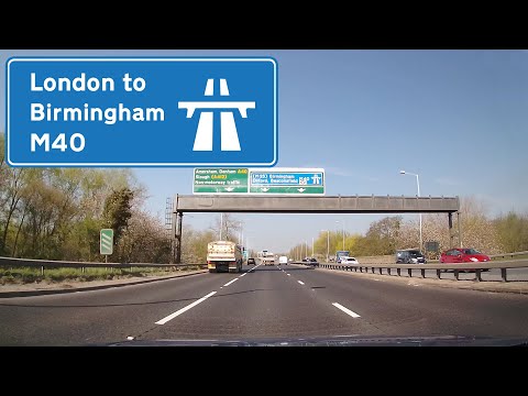 M40 Motorway London to Birmingham UK - Actual Speed
