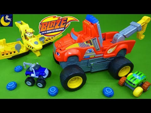 Transforming Tow Truck Blaze and the Monster Machines Toys Crusher Paw Patrol Flip and Fly Toys