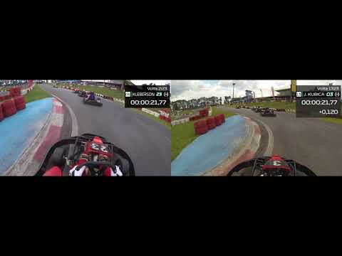 Velokart 1ª Etapa - Comparativo melhor volta 6° vs 13°