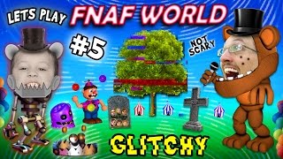 Lets Play FNAF WORLD #5: Graveyard Gets Glitchy w/ FGTEEV Duddy & Chase (NEW AREAS UNLOCKED)