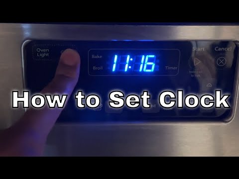 Whirlpool Gas Range - How to Set Clock