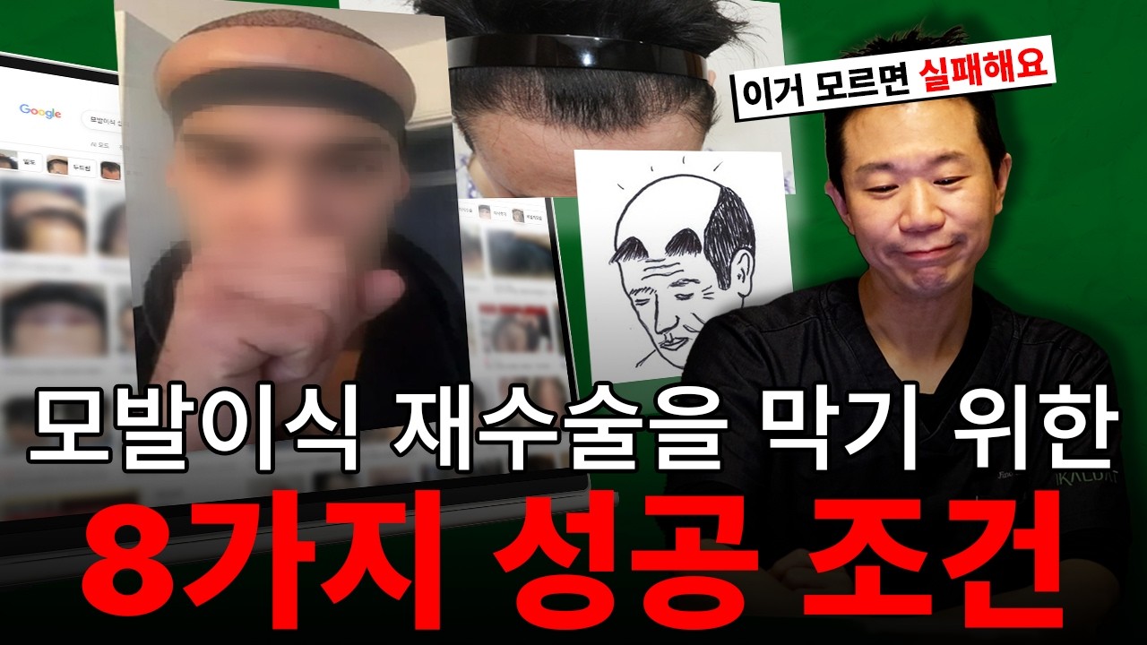수술한 티 1도 안 나는 모발이식? 의사가 말하는 평생 유지의 비밀 8가지