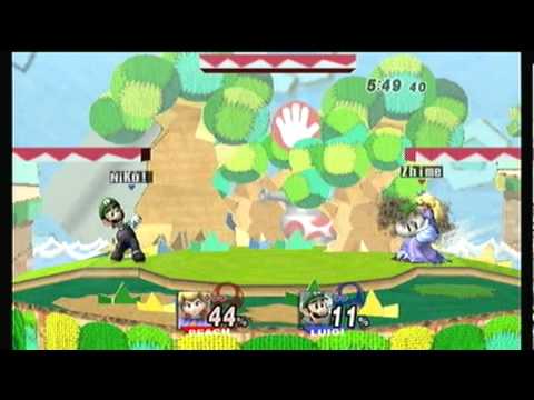 Project M Demo 2 : Zhime (Peach) vs Niko! (Luigi)