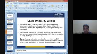 CAPACITY BUILDING IN  DISASTER MANAGEMANT