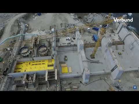 Murkraftwerk Gratkorn: Baufortschritt im gesamten Stauraum (März 2023) | VERBUND