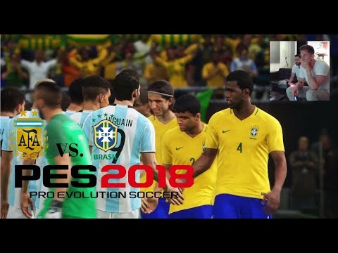 Let's play Pro Evolution Soccer 2018 1vs1 Brasilien vs. Argentinien #3! | Ga.Mo.