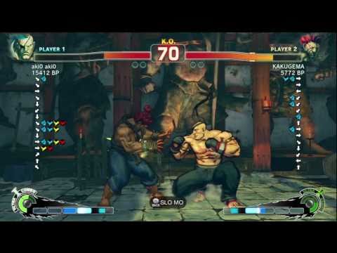 Gema [Akuma] vs aki0 aki0 [Sagat] SSF4 Japanese Online Ranked Matches - TRUE-HD