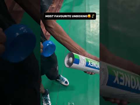 Yonex Aeroclub- Tr Feather Shuttle Unboxing ❤️ #badminton #yonex #unboxing #shorts #trending