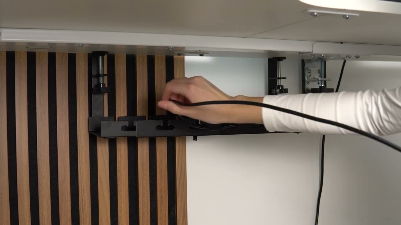 Органайзер для зберігання кабелів Officepro CT450B Black video preview