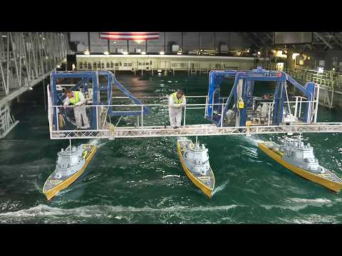 Inside Restricted Indoor Ocean Testing US Navy’s Billions $ Futuristic Warships