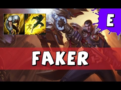 SKT T1 Faker as Jayce vs Riven MID - S6 Preseason KR Master SoloQ - League of Legends