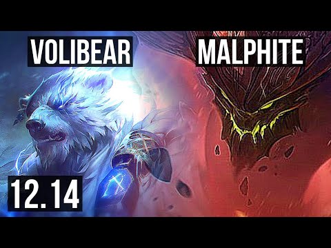 VOLIBEAR vs MALPHITE (TOP) | 67% winrate, 5/1/4 | KR Master | 12.14