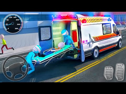 Ambulance Roof Emergency Simulator - Rescue Driving Jumping Stunts - Best Android GamePlay