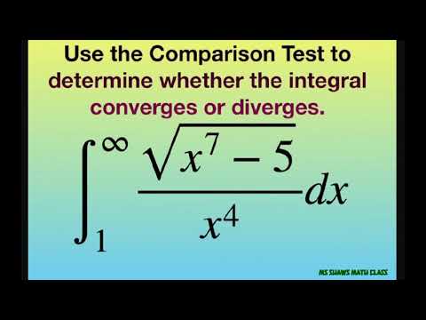 Use comparison and limit test to determine if improper integral (sqrt(x^7-5))/x^4 converges