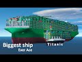 The biggest ship in the world! - Ever Ace Cargo Ship - A 3D Animation - @Learn from the base