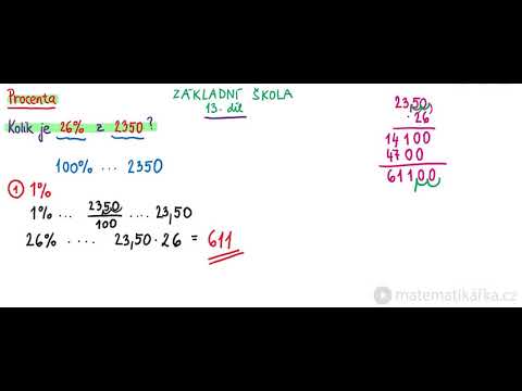 Procenta a počítání s nimi (opakování 9. třída)