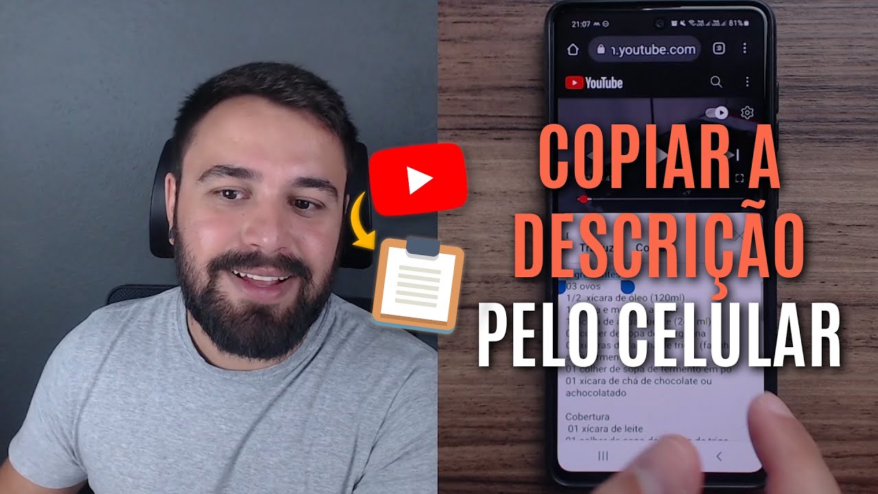 COMO COPIAR A DESCRIÇÃO DE UM VÍDEO DO YOUTUBE PELO CELULAR