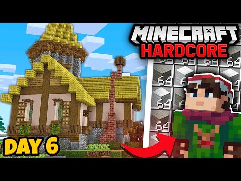 EPIC Minecraft WOOL FARM Build in Hardcore City! (Part 6)