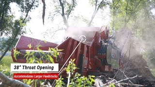 Video Thumbnail for Rotochopper B-66 L-Series: Grinding Logs and Brush