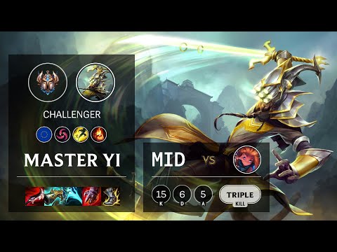 Master Yi Mid vs Zoe - EUW Challenger Patch 11.8