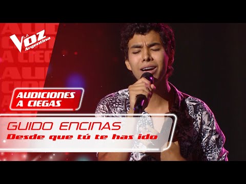 Guido Encinas - "Desde que tú te has ido" - Audiciones a ciegas - La Voz Argentina 2021