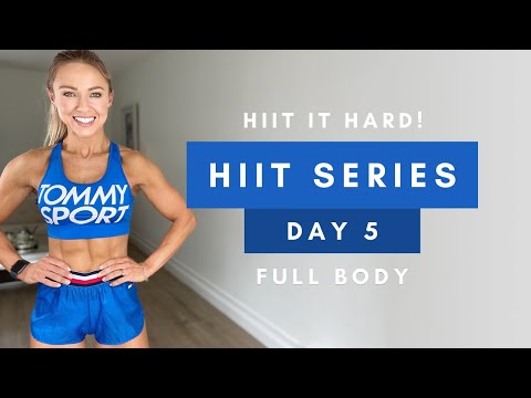 20 Min BURPEE HIIT WORKOUT at Home HIIT it Hard Series Day 1